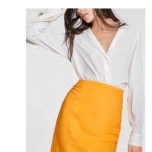 NWT High Waist Pencil Skirt with Pin Tuck Detail